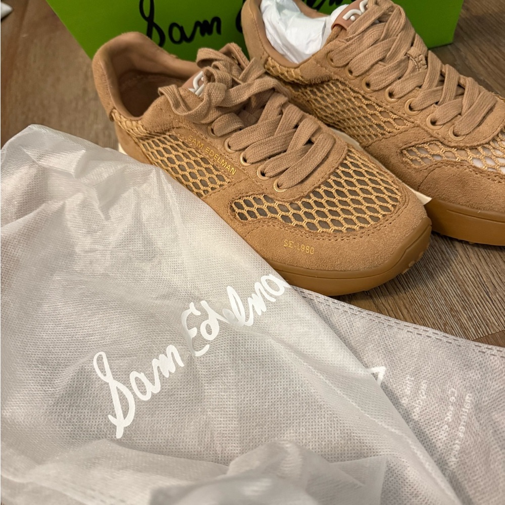 Sam Edelman Brown Mesh Sneakers - Picture 4 of 6